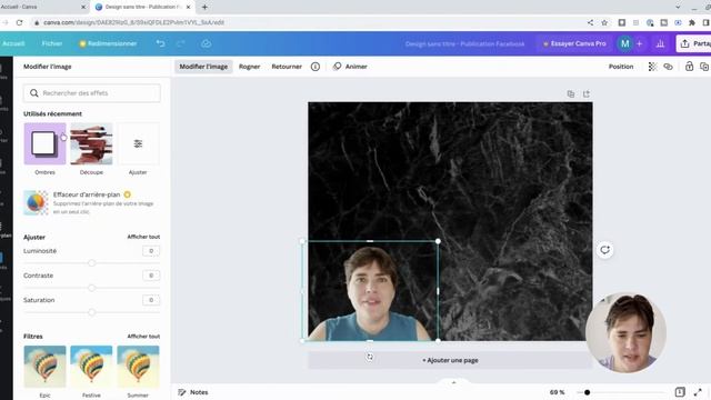 Ajouter un contour à une image avec Canva смотреть онлайн