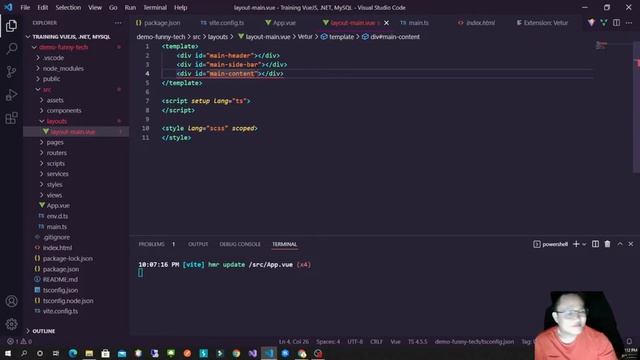 [Fullstack VueJS, .NET Core] Part 1: Install and config VueJS with Vite, TypeScript смотреть онлайн