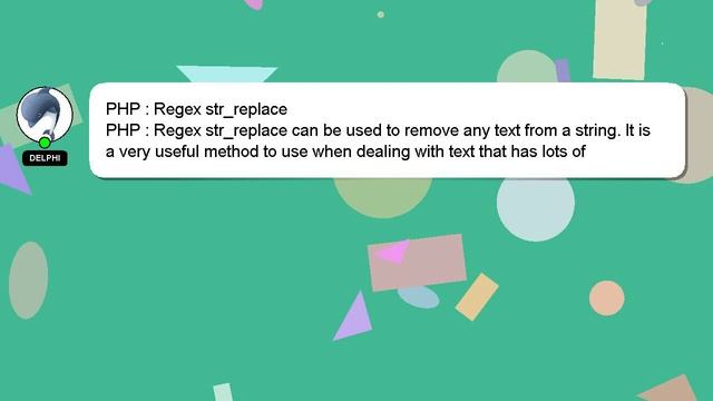 PHP : Regex str_replace смотреть онлайн