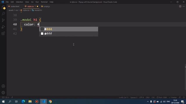 Popup with blurred background Using CSS3 And Vanilla Javascript | Modal смотреть онлайн