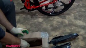 Велосипед на литых колесах сборка с нуля из коробки!!!