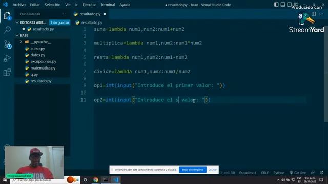 FUNCIONES Lambda con PYTHON смотреть онлайн