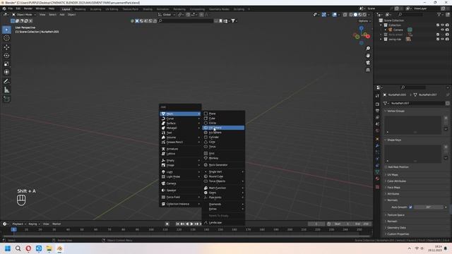 Blender Create Abandoned Amusement Park Scene FREE Tutorial / Blender 3D смотреть онлайн