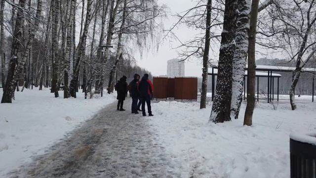 Набережная реки Пехорка. Балашиха. 2 января 2021 года. [ 4k 60fps ] смотреть онлайн