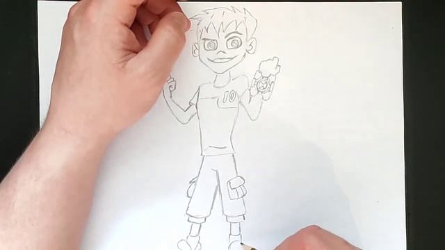 Как нарисовать Бена из Бен тен смотреть онлайн