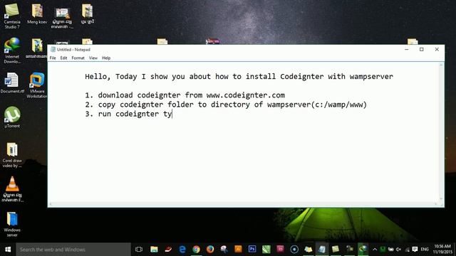 Codeigniter| How to install Codeigniter on localhost Wampserver 2.5 windows 10 [2015] смотреть онлайн