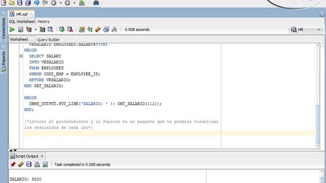 Como hacer un procedimiento almacenado, Funcion y Paquetes en Oracle смотреть онлайн