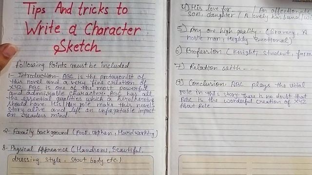 How to write Character Sketch in English Exam | Format of Character Sketch | Easy Tips & Tricks смотреть онлайн