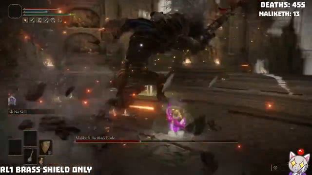 Elden Ring | Lvl 1 Brass Shield Only | Maliketh, The Black Blade смотреть онлайн