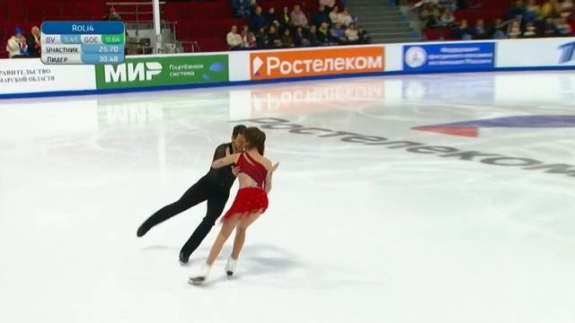 Варвара Жданова - Тимур Бабаев-Смирнов. Ритм-танец. Танцы на льду. Самара. Гран-при России 2022 смотреть онлайн