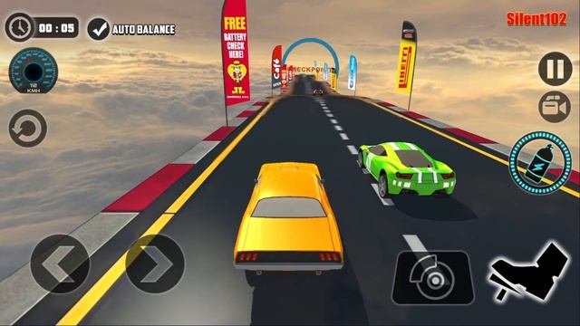 Impossible Car Tracks 3D - Orange Car Driving Stunts Simulator Multiplayer Mode - Android Gameplay смотреть онлайн