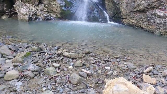 Гунайские водопады. смотровая на горе Гейман. Небольшое декабрьское моржевание. смотреть онлайн