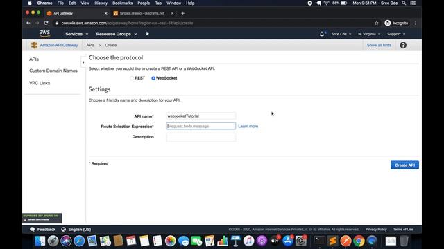 Create WebSocket API using AWS API Gateway service - Amazon WebSocket API Gateway p1 смотреть онлайн