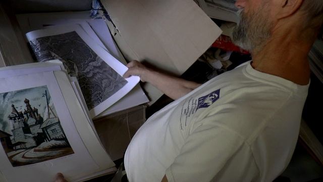 В мастерской художника Александра Мариева #Александр_Мариев #Печатная_графика #Мастерская_художника смотреть онлайн