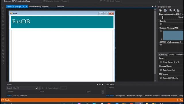 Load C# Datagridview from SQL Server Database using Entity framework смотреть онлайн