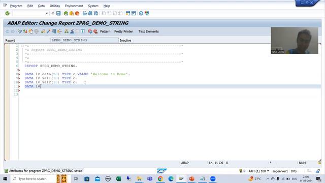 29 - ABAP Programming - String Operations - Important Points смотреть онлайн