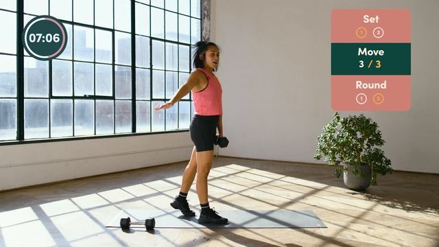 15 Minute Low Impact Full Body Strength Workout | Good Moves | Well+Good смотреть онлайн
