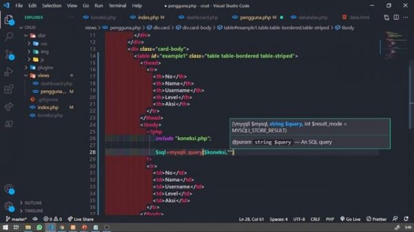CRUD : PHP - MySQL -- 04. Menampilkan Record Database