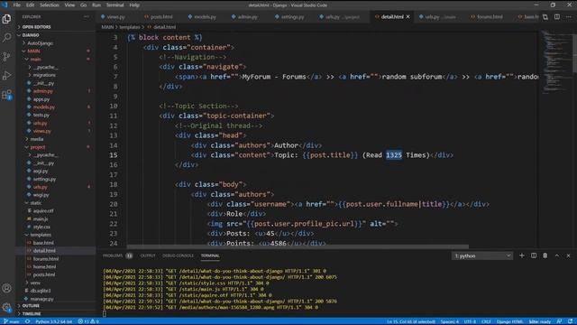 How To Build A Forum Website From Scratch Using Django - Django Project 2021 [Part 1]