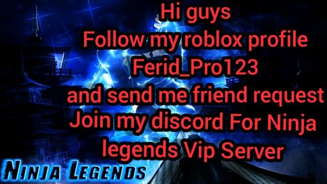 Roblox ⚡ Ninja Legends Free Vip Server Link! смотреть онлайн