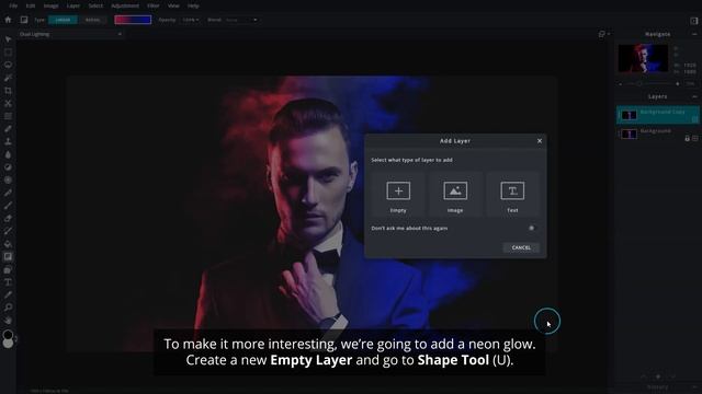 How to create dual lighting effect | Pixlr E смотреть онлайн
