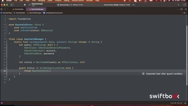 Swift Keychain смотреть онлайн