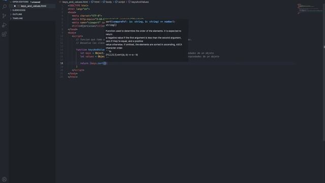 Métodos de Object Keys y Values | JavaScript смотреть онлайн