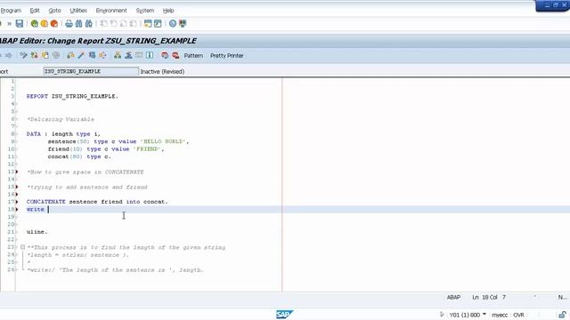 How to Give Space in CONCATENATE in SAP ABAP SEPERATED BY - Intact Abode смотреть онлайн