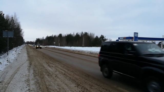 Керженский заповедник. 15.01.2017. Прохождение колонны смотреть онлайн