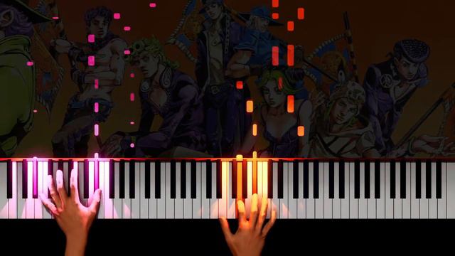 Jojo Sono Chi No Sadame Opening Piano Tutorial | PVisualiano