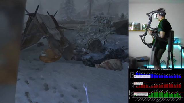 Running Around With a Nail in my String... - Skyrim VR Livestream with Treadmill & Bow [Episode 189 смотреть онлайн