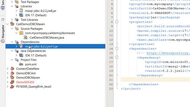 #SOF203 Hướng Dẫn Kết Nối JDBC SQL Server Với Maven Java смотреть онлайн