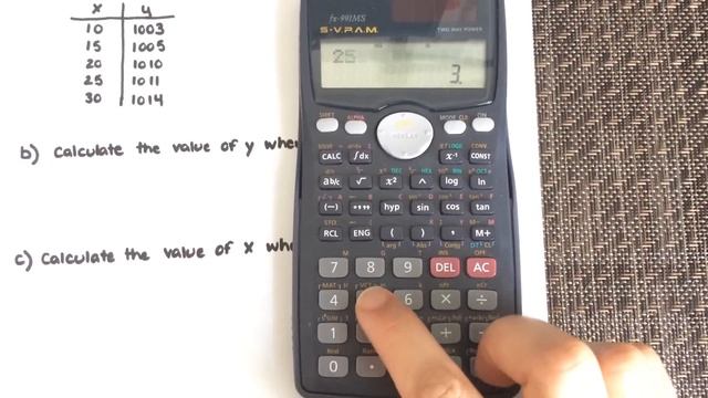 Linear Regression using a calculator (Casio fx-991Ms) смотреть онлайн