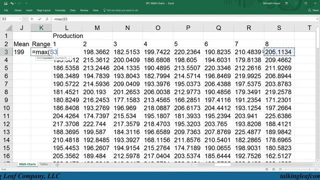 Excel Tutorial: Statistical Process Control M-Chart & R-Chart | Dr. Harper’s Classroom смотреть онлайн