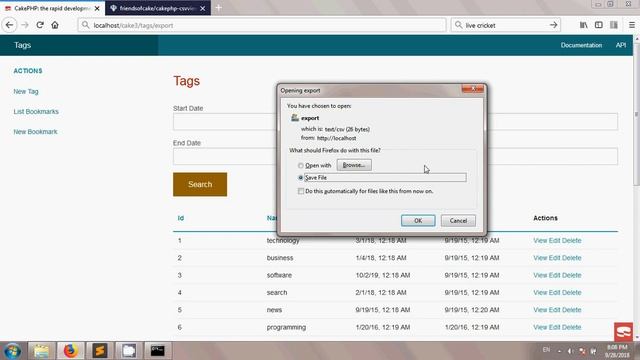 Cakephp 3 CSV export смотреть онлайн