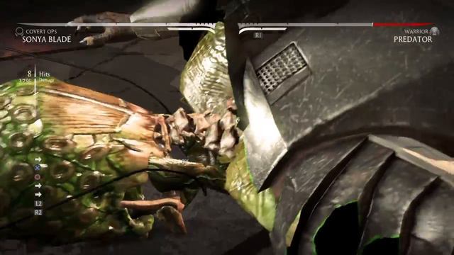 Mortal Kombat X MKX): Sonya "Covert Ops" 61% corner X-Ray combo смотреть онлайн