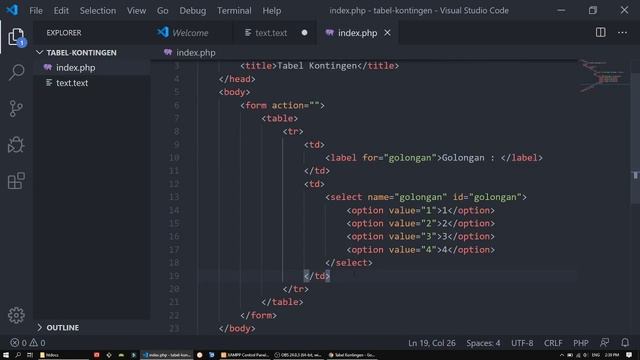APLIKASI TABEL KONTINGENSI (PHP, MYSQL) #1 смотреть онлайн