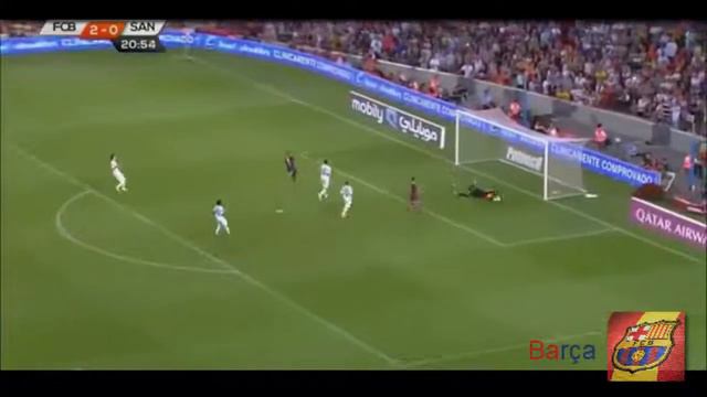 Lionel Messi vs Santos - Friendly Match - 2-8-13 - [HD] смотреть онлайн