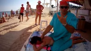 Массаж на пляже 2016..