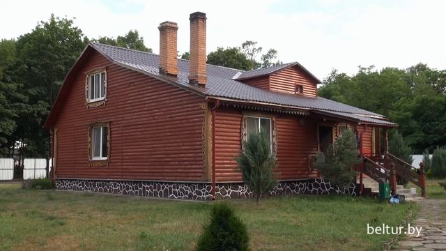 Дом охотника Петриковский - экстерьеры дома охотника, Отдых в Беларуси смотреть онлайн
