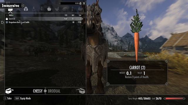Skyrim Mod: Immersive Horses
