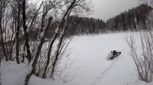 Снегоход Буран 4 тд. Разрыв приводной цепи. Поездка в избушку