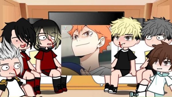 haikyuu react to hinata shoyo / ship:all-hinata / me au