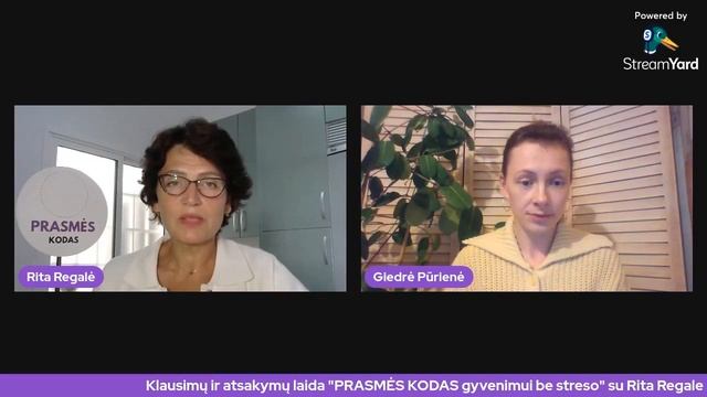 Kaip atrasti vidinę ramybę? | PRASMĖS KODAS gyvenimui be streso su Rita Regale смотреть онлайн
