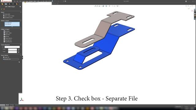 SolidWorks Exporting multi body part to DXF-DWG смотреть онлайн
