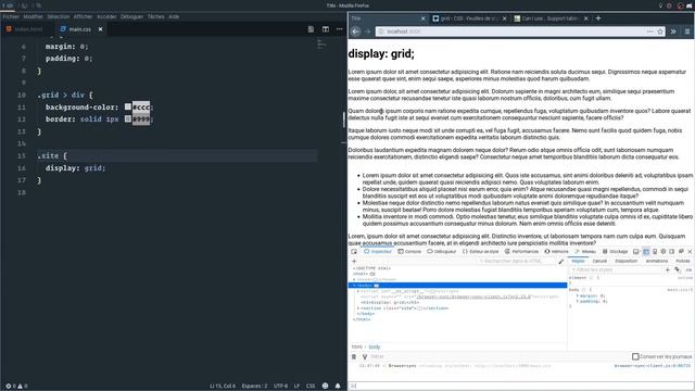 Tutoriel CSS : display: grid; смотреть онлайн