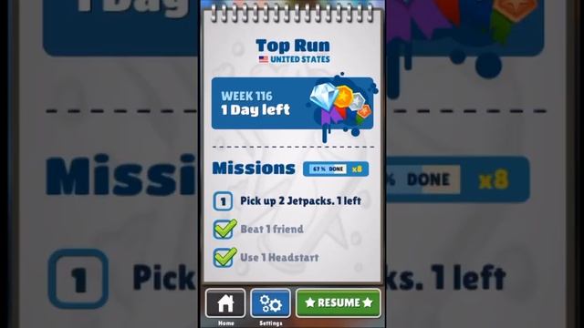 Subway Surfers - Pick up 2 jetpacks. 2 left смотреть онлайн