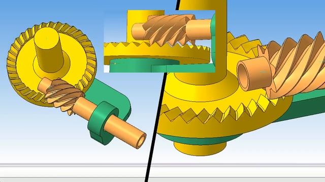 3D animation TOOTHING зубчатое зацепление смотреть онлайн