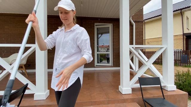 НАША ВЕРАНДА В СКАНДИНАВСКОМ СТИЛЕ ▪️УБОРКА ПОСЛЕ РЕМОНТА ▪️ЦВЕТУТ ПИОНЫ И ИРИСЫ смотреть онлайн