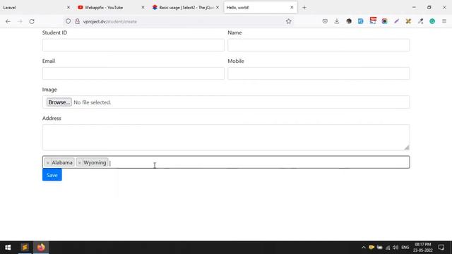 Select2 Jquery Tutorial | Select 2 Multiselect Example | Select2 Searchable Dropdown | Php Select2 смотреть онлайн